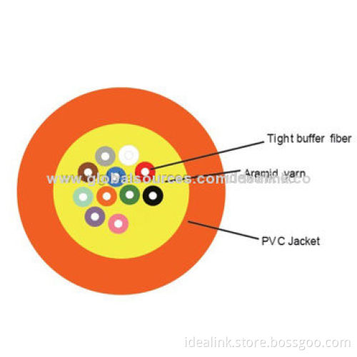 Indoor GJFJV Fiber-optic Cable, Fits for FTTH/EPON, High-quality, OEM Brand WelcomedNew
